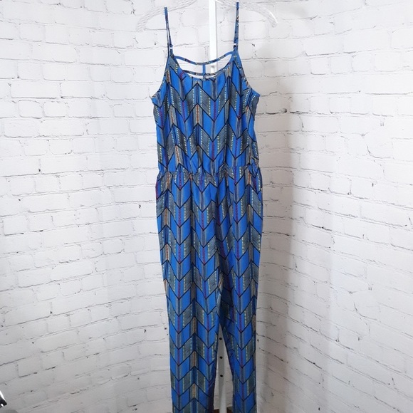 Anthropologie Other - Anthropologie jumper Blue Jumpsuit E hanger M Sz S